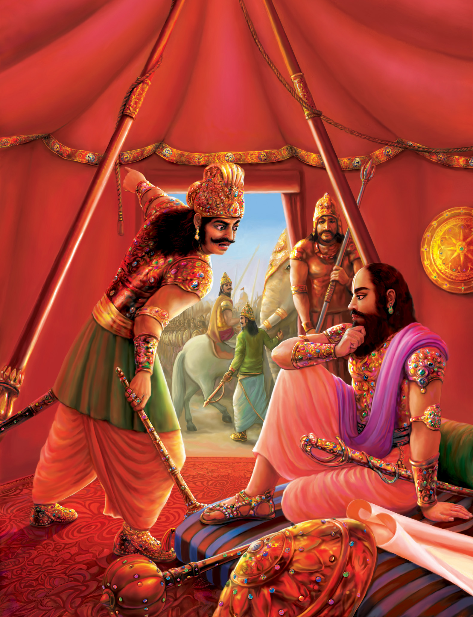 Bhagavad Gita: O my teacher, behold the great army of the sons of Pandu.